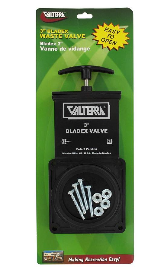 Valterra T1003VP Waste Valve - 3 Inch, Black (Quantity 1)