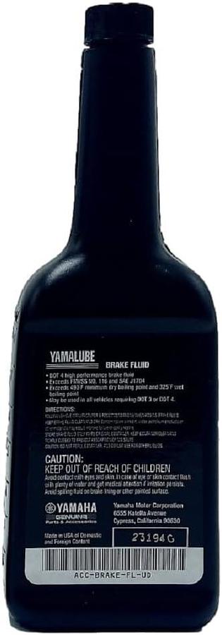 Yamaha Original OEM Yamalube ACC-BRAKE-FL-UD Brake Fluid Yamalube OEM- (1) 8 Ounce Bottle