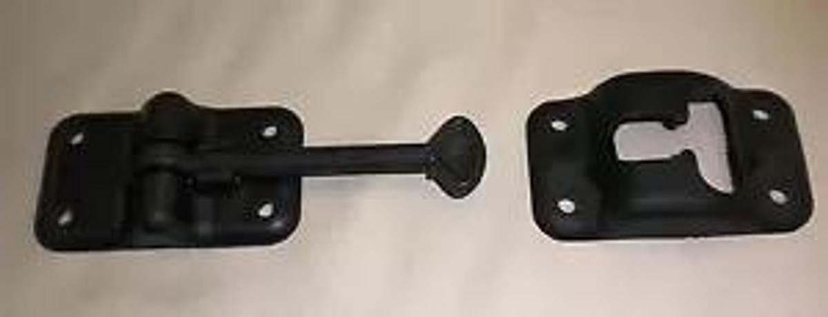 New RV (1) Entry Door Catch holder 4" Black cargo trailer camper motorhome