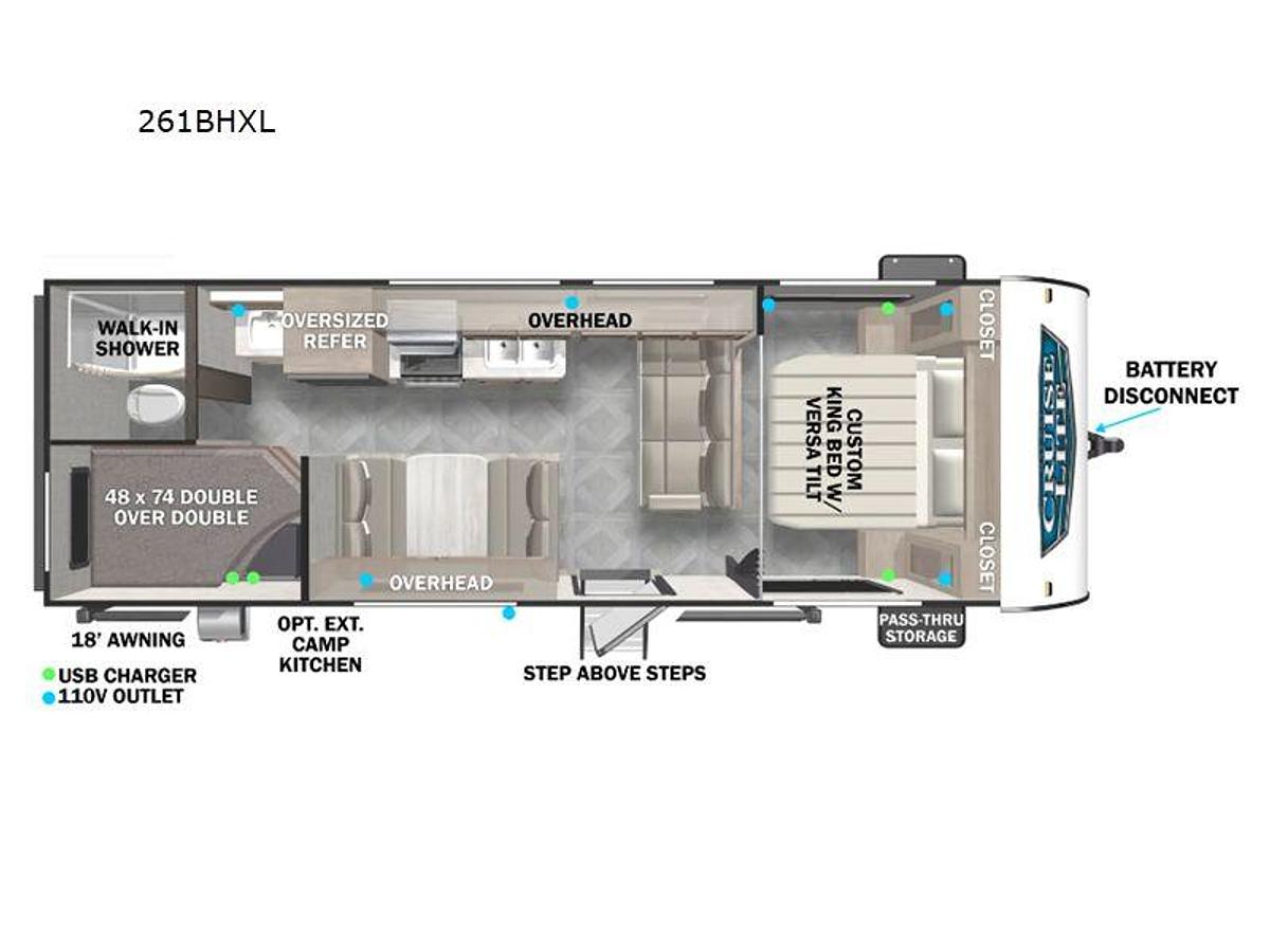 Used 2016 FOREST RIVER SALEM CRUISE LITE 261BHXL