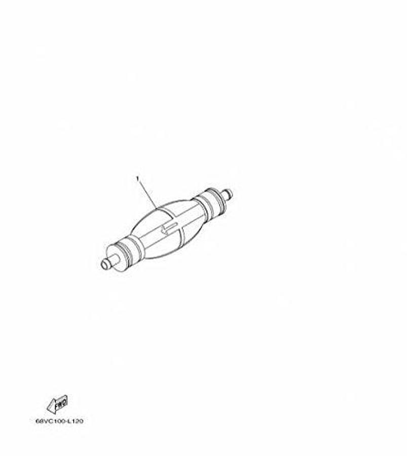 Yamaha 6Y2-24360-70-00 Primer Pump Assembly; New # 6YK-24360-73-00 Made by Yamaha