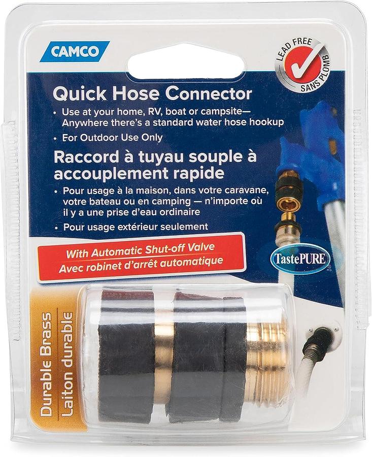 Camco 20135 Brass Quick Hose Connect
