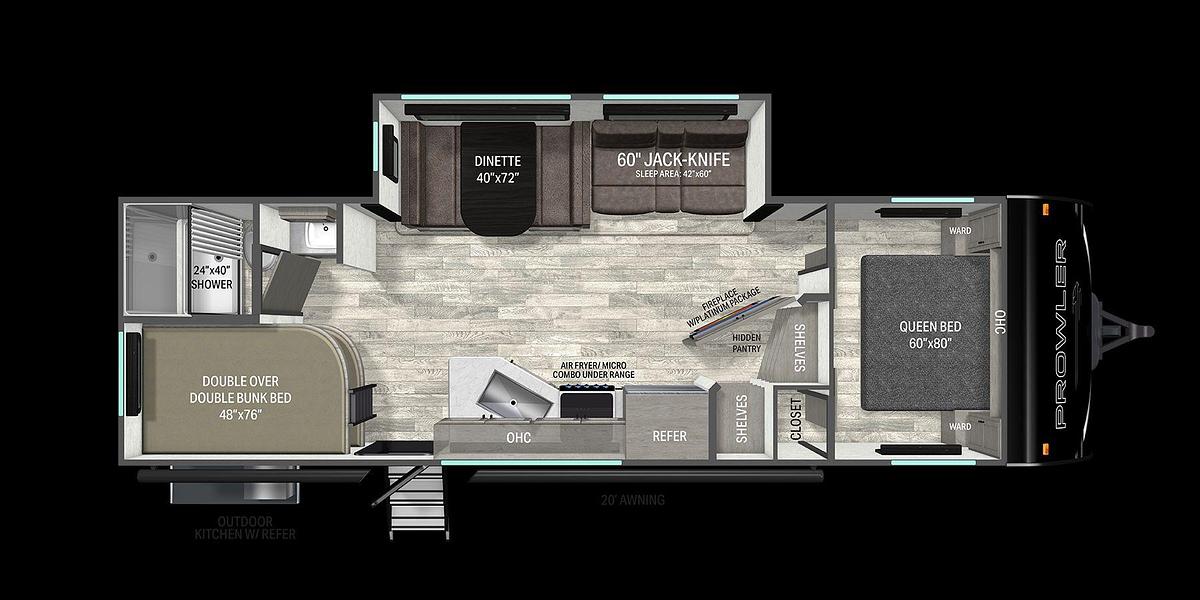 2027 HEARTLAND BY JAYCO PROWLER 2702BHS