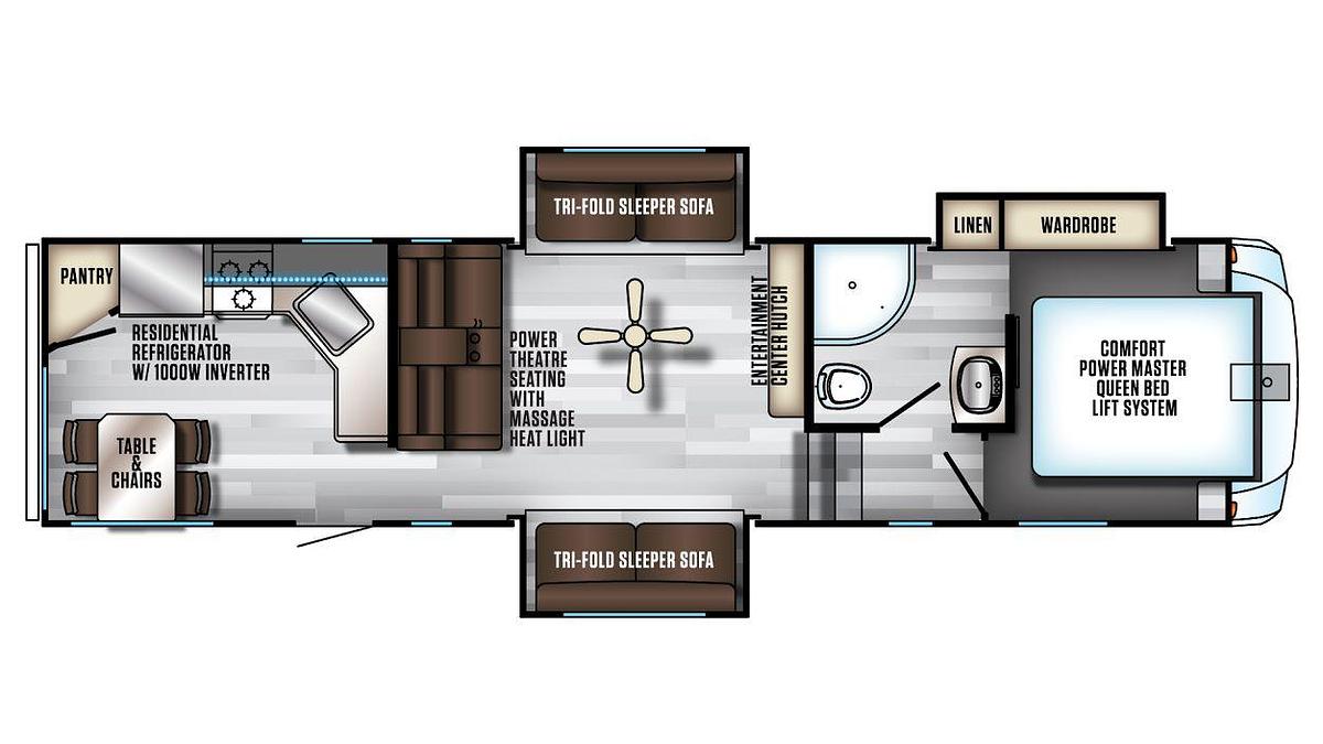 Used 2018 CHEROKEE BY FOREST RIVER ARCTIC WOLF 305ML6