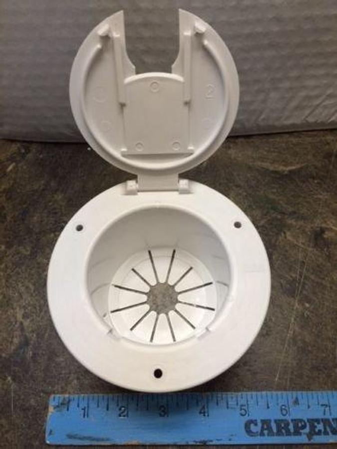 POWER CORD CABLE HATCH 30 or 50 AMP cord White RV Camper Motorhome [Accessory]