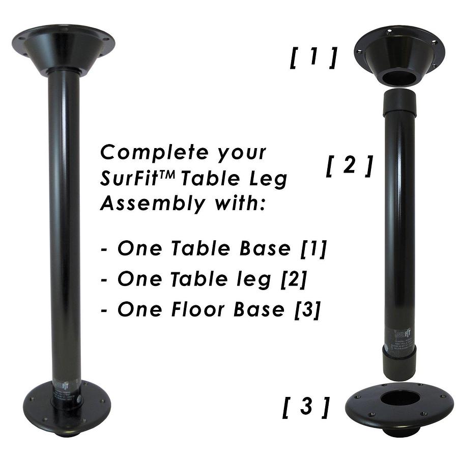ITC (TS1000HPPR-B-DB) SurFit High Polymer Table Base