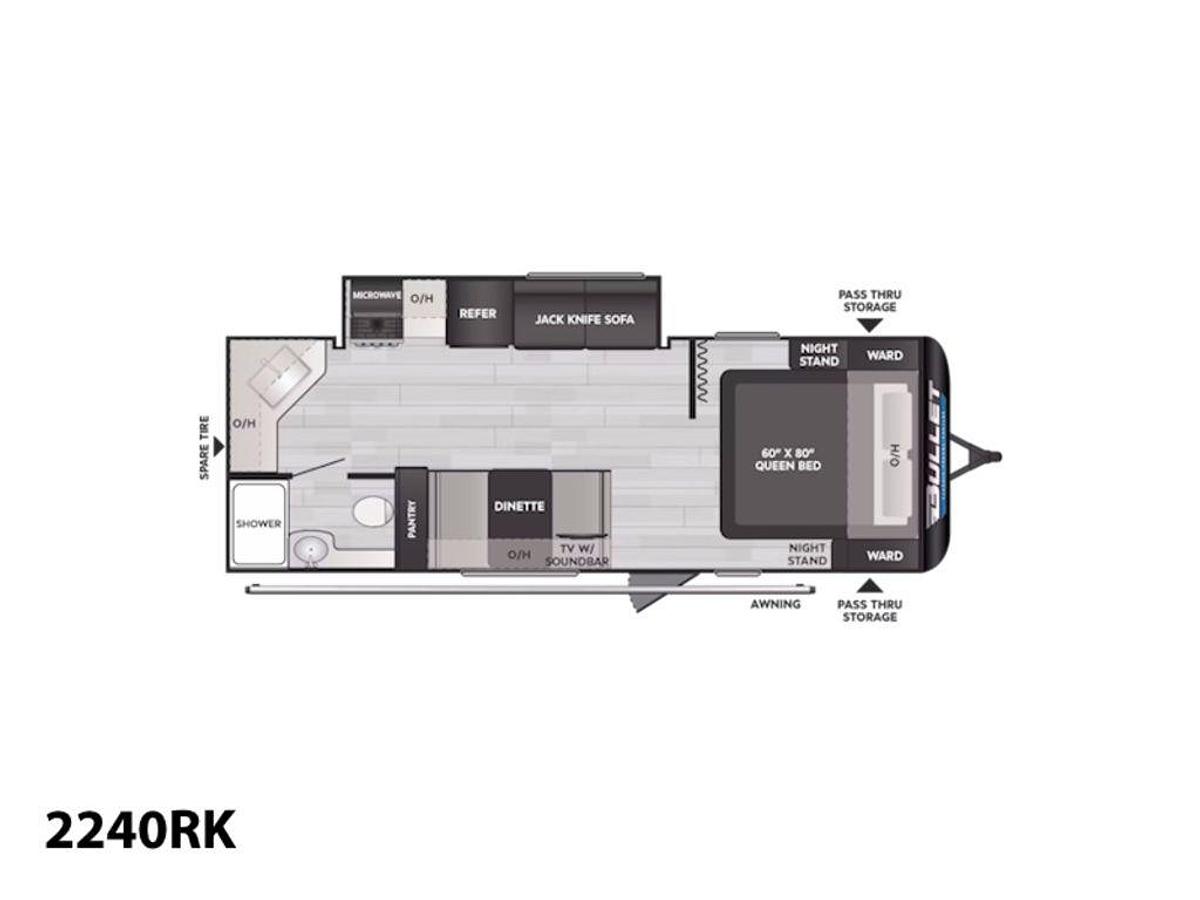 2025 Keystone RV Bullet Classic Travel Trailers 2240RK