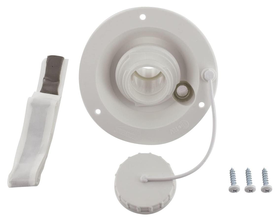 Valterra A01-2003VP Gravity Water Inlet - White (Carded)