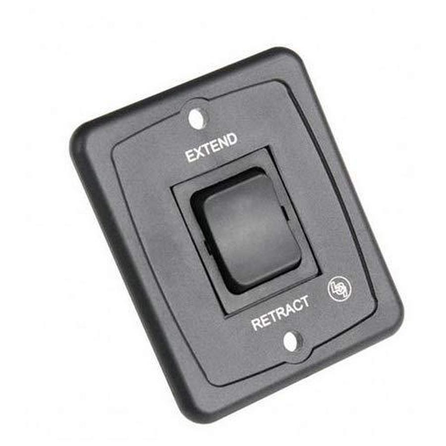 Lippert Components 285500 Black Push Button Switch, 1 Count, 6" x 6" x 1"