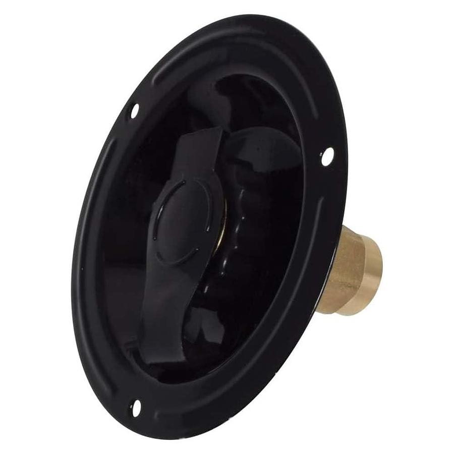 Valterra A01-0178LF Recessed Water Inlet - FPT, Black