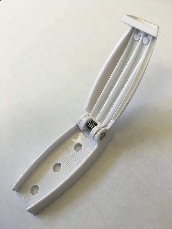 12 PCS. - RV Camper Trailer Baggage Door Clip COMPARTMENTCATCH Holders 888 White (12)