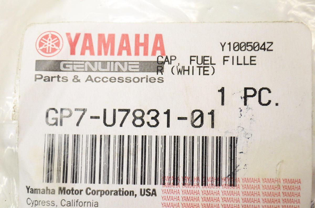YAMAHA GP7-U7831-01-00 Cap, Fuel Filler (WH; GP7U78310100