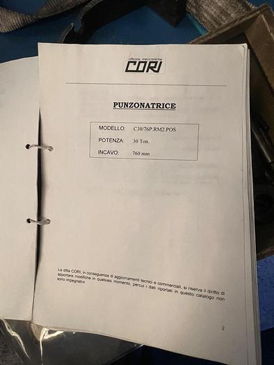 Usato PUNZONATRICE CORI