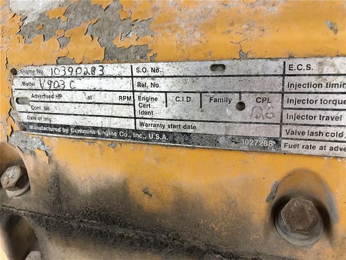 Used 0 Cummins V903C Diesel Engine