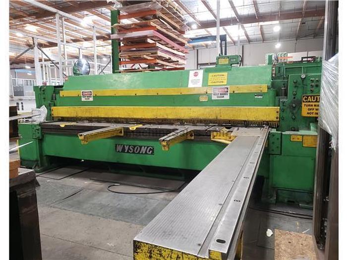 3/8" x 12' Wysong Mechanical Power Squaring Shear