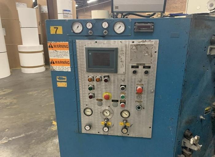 Used 45" WIDE DUSENBERY MODEL 815 DUPLEX SLITTER REWINDER 24" REWIND DIAMETERS