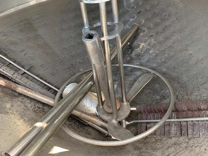 Used Chester Jensen 200 Gallon Stainless Steel Conical Bottom Kettle M70N200