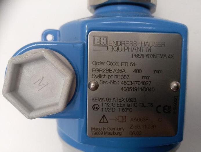 Liquiphant M, FTL51-FGR2BB7G5A-400, Endress und Hauser, Eex, Fühler 400mm, neu