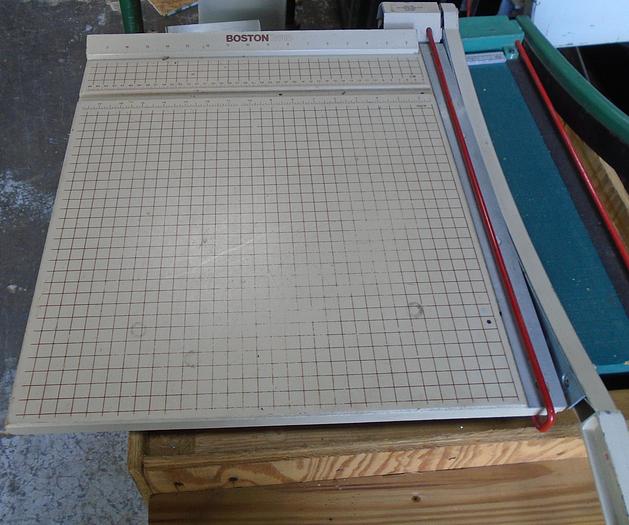 Used Boston Tabletop Manual Guillotine Paper Cutter for Sale at Brooks