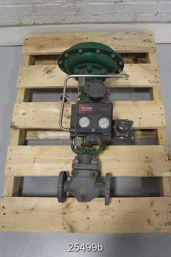 Unused Fisher EZ Steam Control Valve, 1", Ez Body Style, Steel Body, Stainless Steel Shaft, Stainless Steel Plug, Stainless Steel Seat, Class Cl300, Port Size 1", Travel 3/4", Type 667 Actuator, Size 30, Action Pdto, Fieldvue Dvc5010 Positioner, Unused #25499