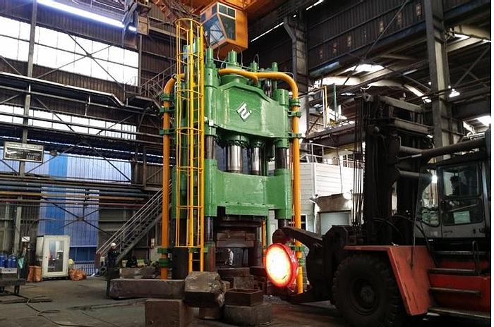 Used Press Forging Open Die Hydraulic Hyunjin Industry, Korea