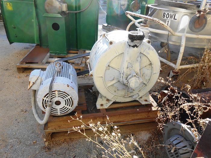Used Blower, 20 HP, Centrifugal, 4", Aluminum, #S742072