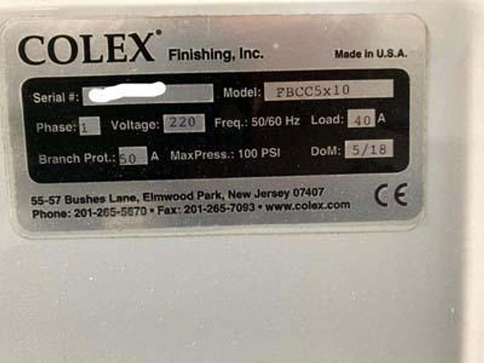 Used 2018 Colex FBCC5x10