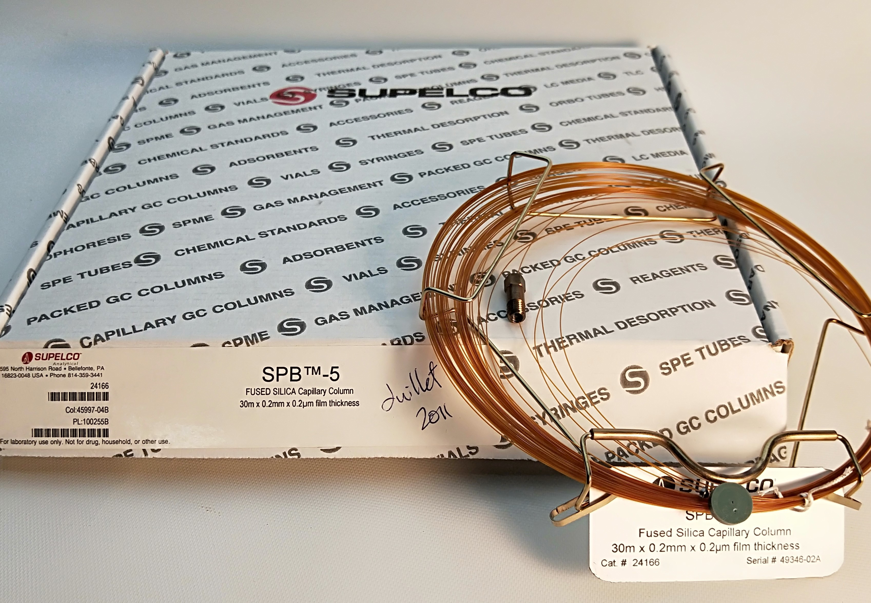 New Open Box (1500) Supelco SPB-5 (24166) Capillary Column - 30M x 0.25mm x 0.25µm