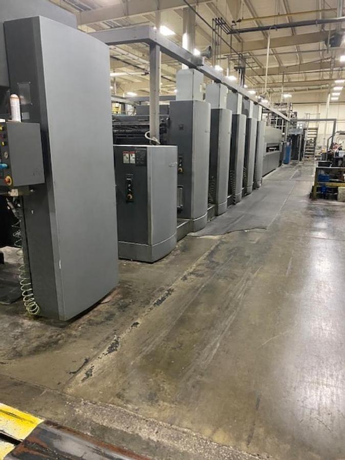 Used Heidelberg M130 Folder, UV Coater, Perf, Vits sheeter