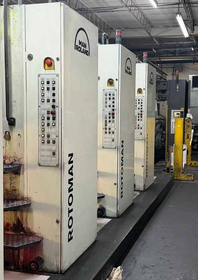 Used Man Roland Rotoman 22.750” Cutoff Vits Sheeter Folder