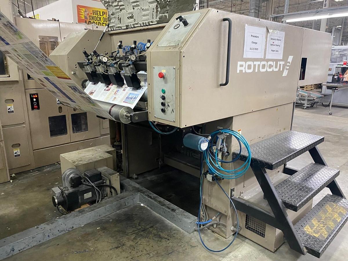Used 2006 Servo VITS Rotocut Sheeter, 578mm 22.750" 38" wide