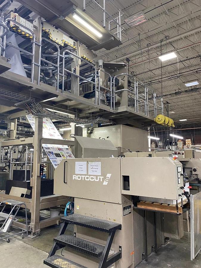 Used 2006 Servo VITS Rotocut Sheeter, 578mm 22.750" 38" wide