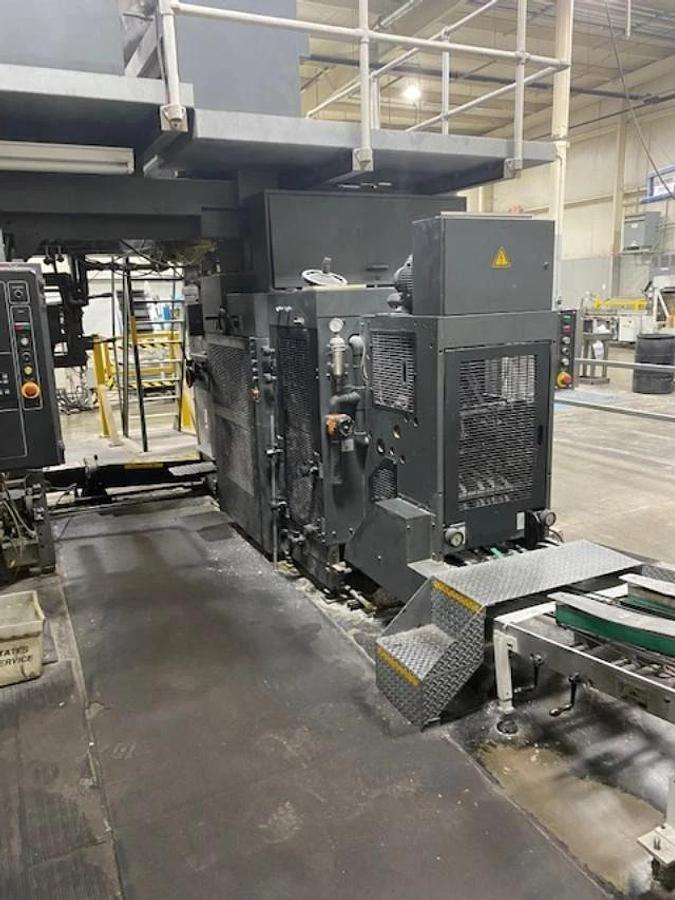 Used Heidelberg M130 Folder, UV Coater, Perf, Vits sheeter