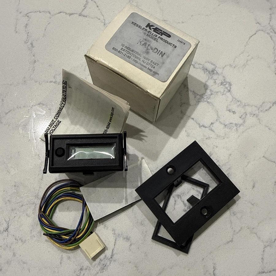 KEP KAL-DIN 8-Digit Battery Powered Time Indicator Counter NEW