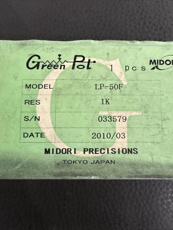 Green Pot Midori LP-50F Potentiometer 1k Ω