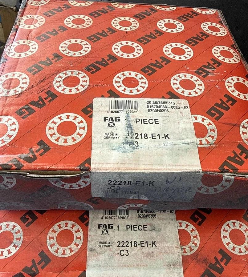 FAG 22218 E1-K-C3 Spherical Roller Bearing NEW