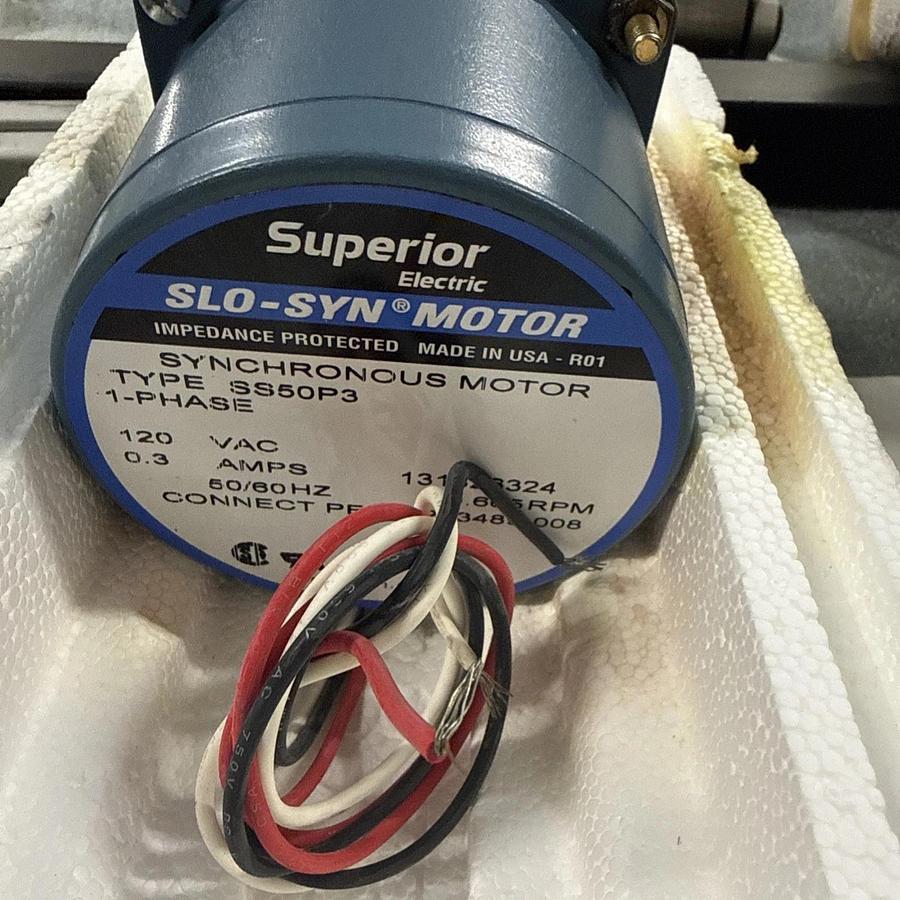 Superior Electric SS50P3 Slo-Syn Synchronous Motor 120V 1Ph .665RPM NEW
