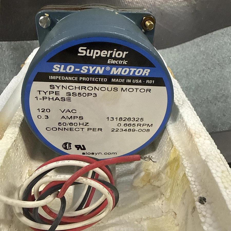 Superior Electric SS50P3 Slo-Syn Synchronous Motor 120V 1Ph .665RPM NEW