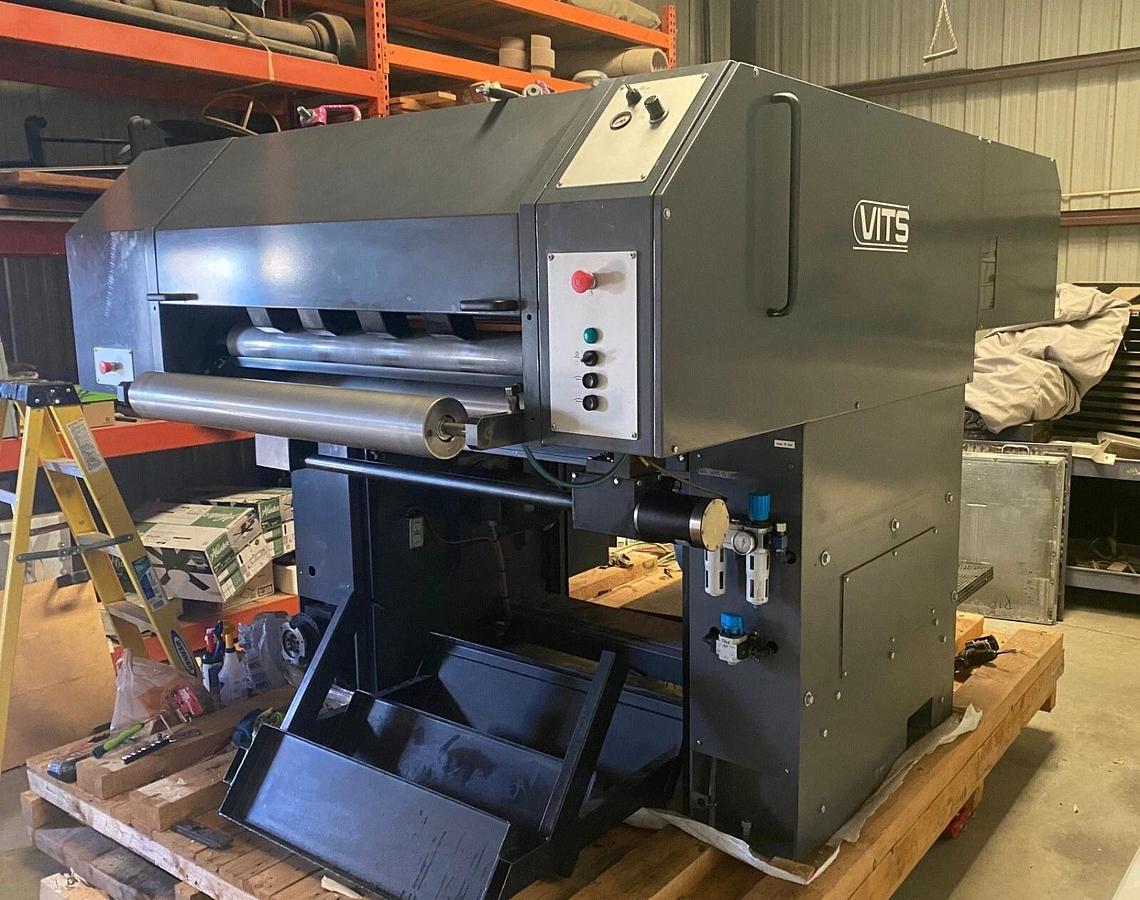Used 2006 VITS Rotocut Sheeter, 578mm 22.750" 38" wide, Siemens servo drive