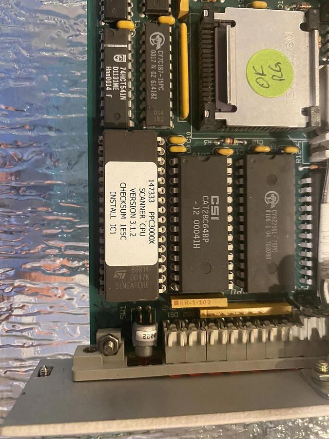 Used QUAD TECH-QTI 52190, PPC 3000X CPU BOARD W/ QTI 61061 ARCNET CONTROLLER BOARD