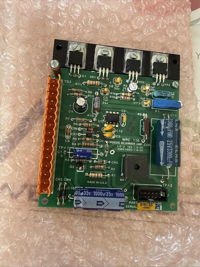 WEB PRINTING M9500 SCANNER AMP WPC 116 800-116-00 USED WPC116 80011600