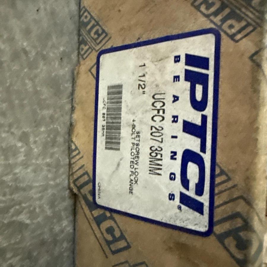 2x 35 mm 4-Bolt Piloted Flange Cast Iron UCFC207 Mounted Bearing NEW