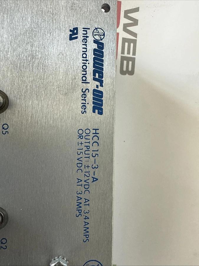 POWER-ONE Power Supply HCC15-3-A Used #71491