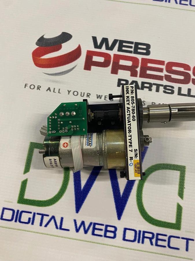 WPC Ink Key Actuator servo P/N 805-780-60 For Web Printing Controls 816-313-00