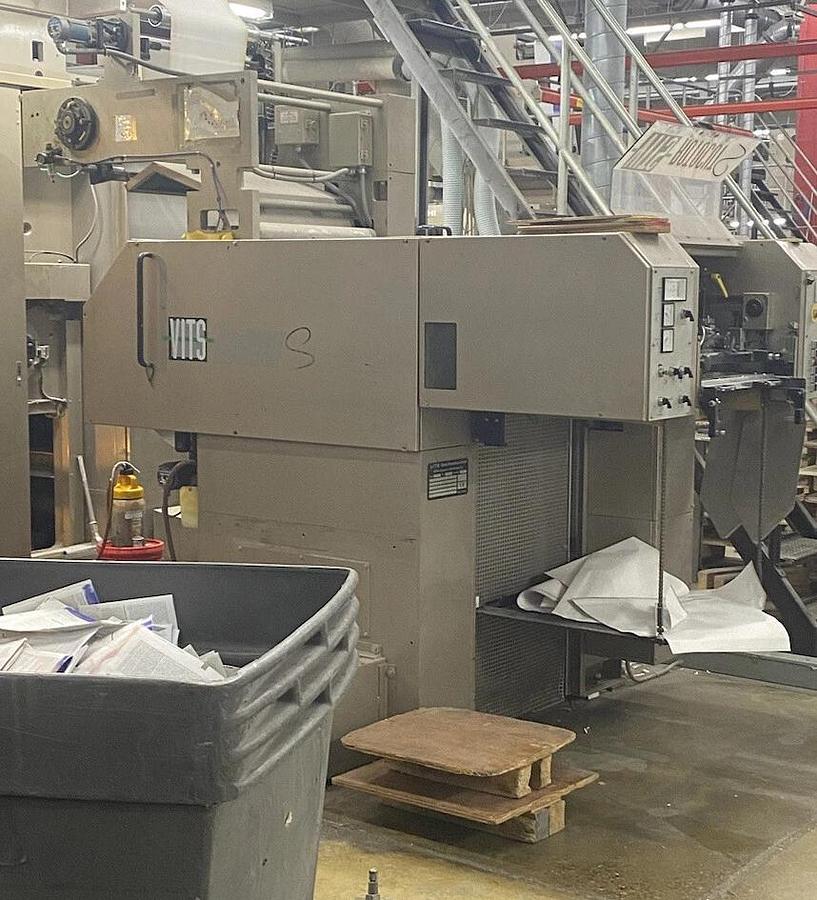 Used VITS Rotocut Sheeter from a Mitsubishi Diamond 8 23" cutoff web press