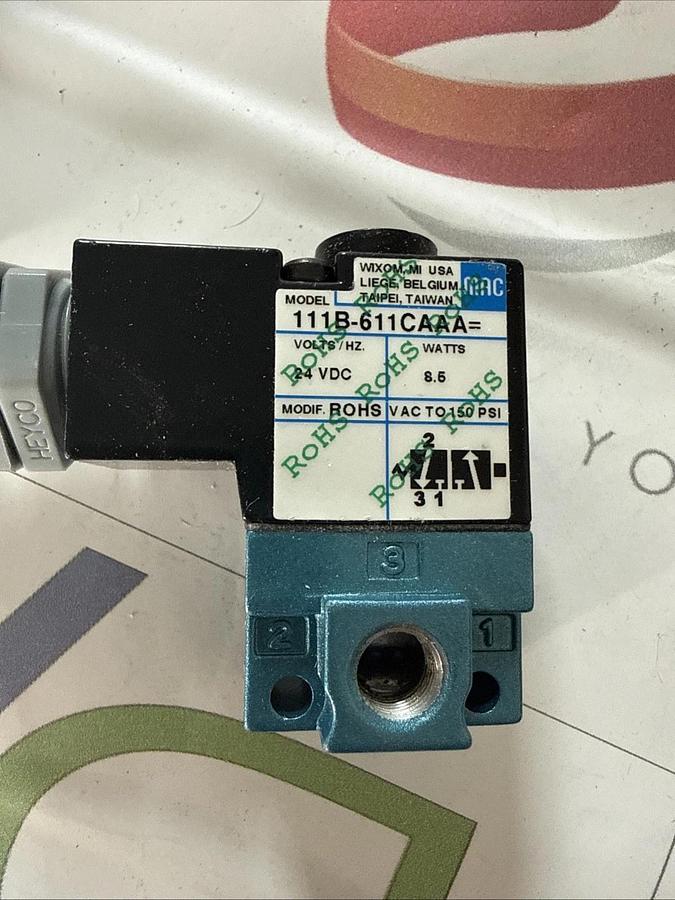Valco Melton 411XX434 Valve Assembly 24v 111B-611CAAA Mac Valve