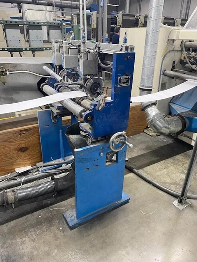 Used Scheffer Rotary cutter and AGM/WPM inline finishing equipment, Jetweb, Vits