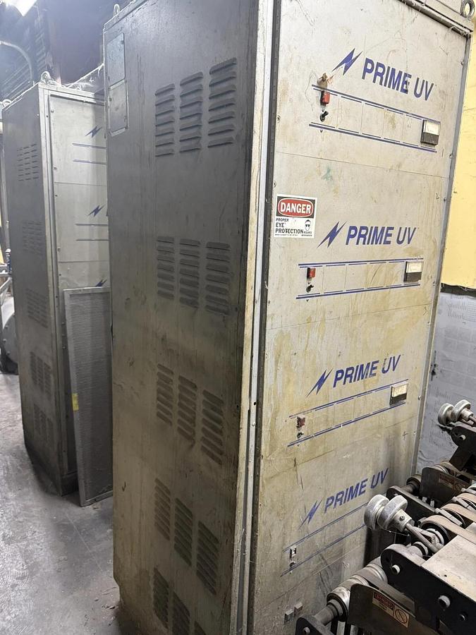 Used Worldwide Graphics UV Coater, 22.750” Cutoff 38” Wide