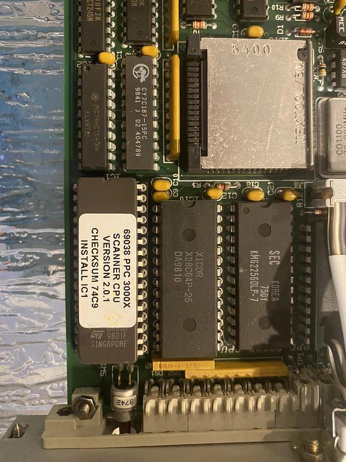 Used QUAD TECH-QTI 52190, PPC 3000X CPU BOARD W/ QTI 61061 ARCNET CONTROLLER BOARD