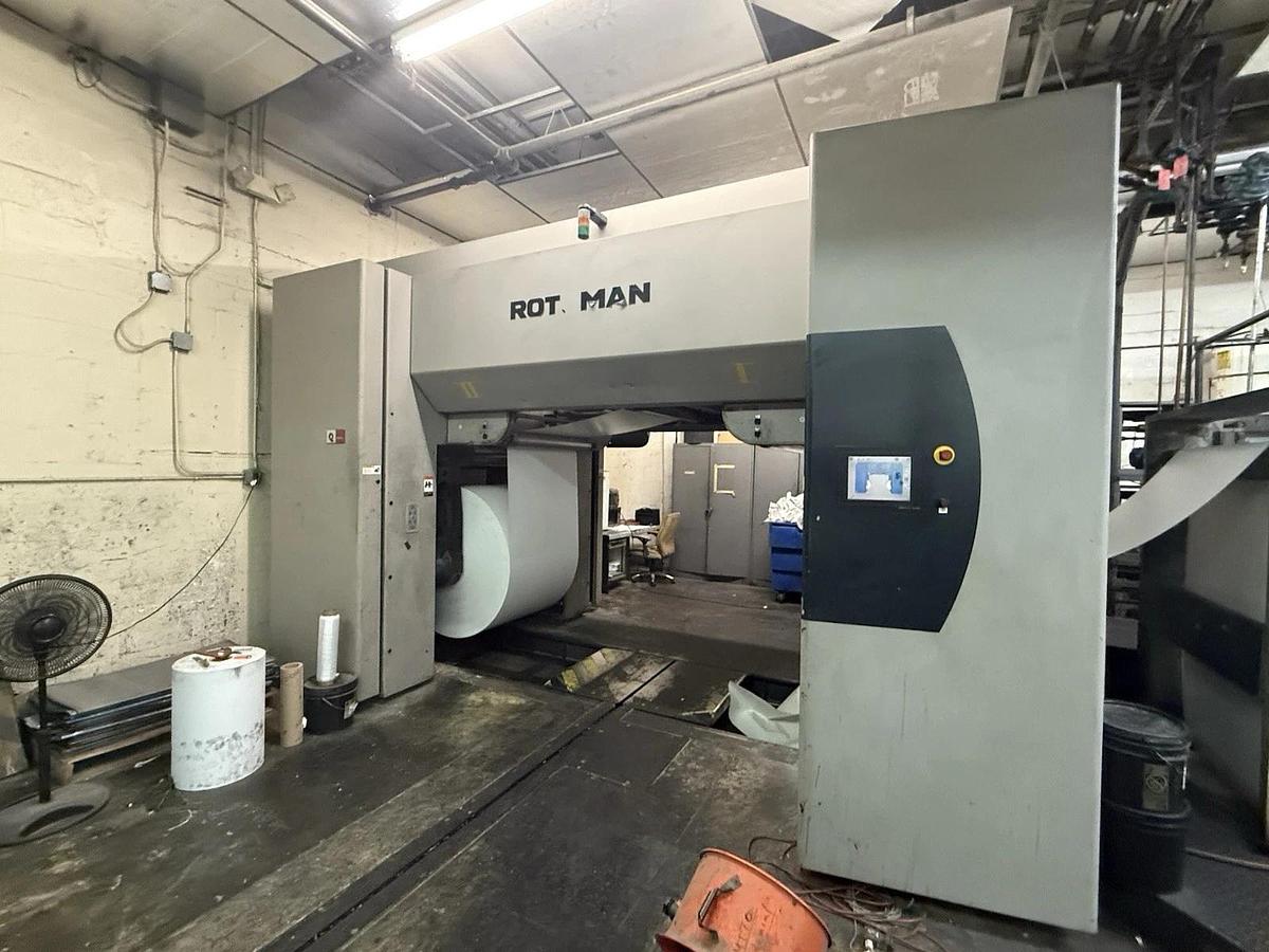 Used Man Roland Rotoman Web Press 6 Unit 22.750 578mm Vits Sheeter